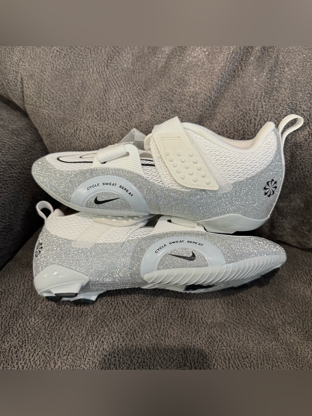 Nike SuperRep Cycle 2 NN Premium Glitter Cycling Shoes Sz 7 NWT